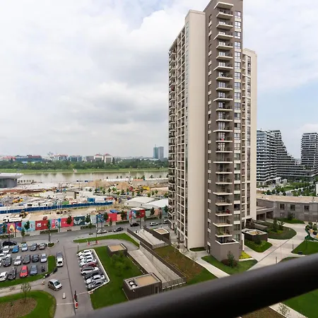 Waterfront Lovely Riverview Lägenhet Belgrad